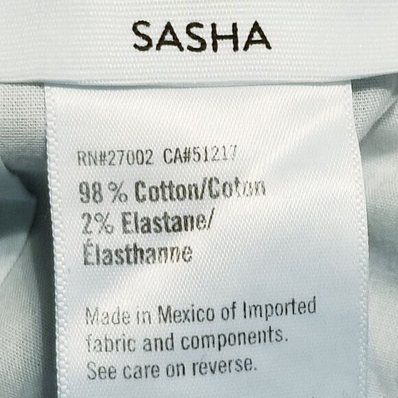 Paige Sasha Jeans Women Size 33 Tall Wide Leg Blue Stretch Denim New NWT (35x34) - Picture 6 of 7